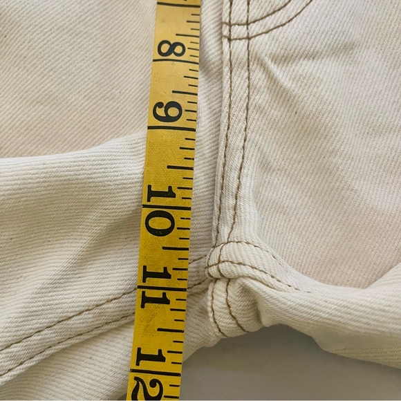 Free People We The Free NWT Cream Bootcut Raw Hem Denim Pants - Picture 10 of 11